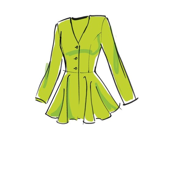 Misses Asymmetrical Hem Jacket Sewing Pattern M8048 McCalls Sizes 6-14 - Picture 8 of 8